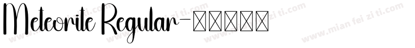 Meteorite Regular字体转换